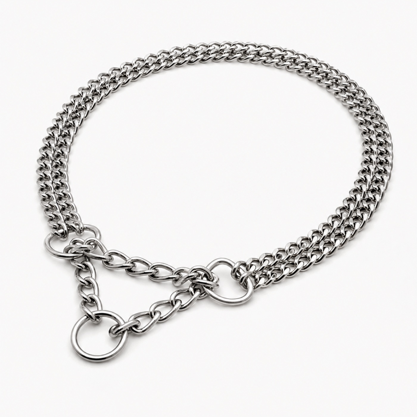 Double Chain Dog Collar